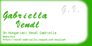 gabriella vendl business card